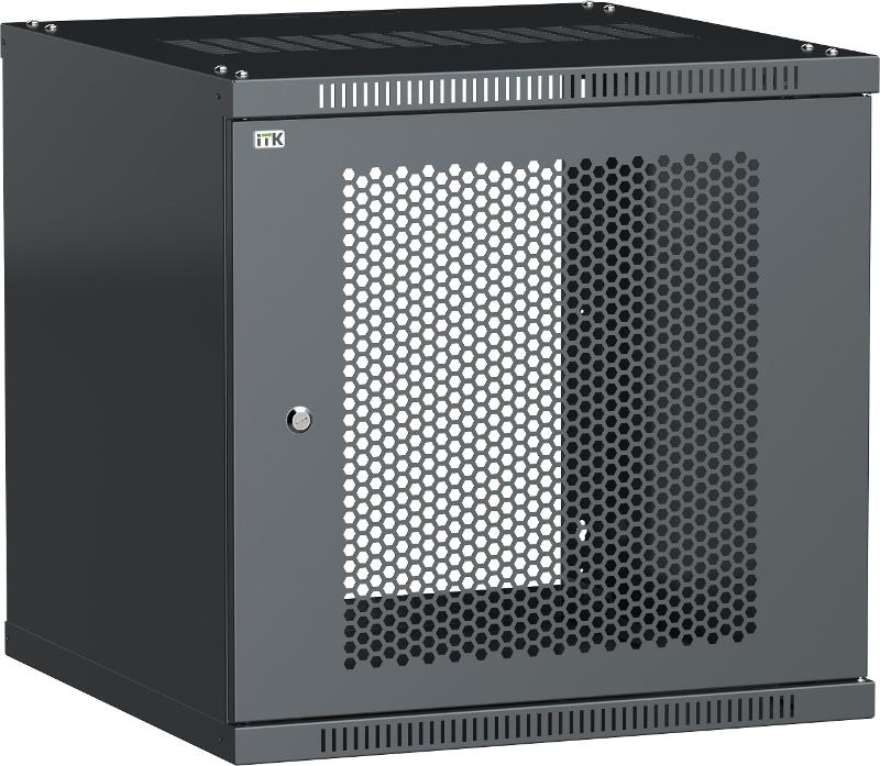 Шкаф LINEA WE 12U 600x650мм дверь перфорированная черный