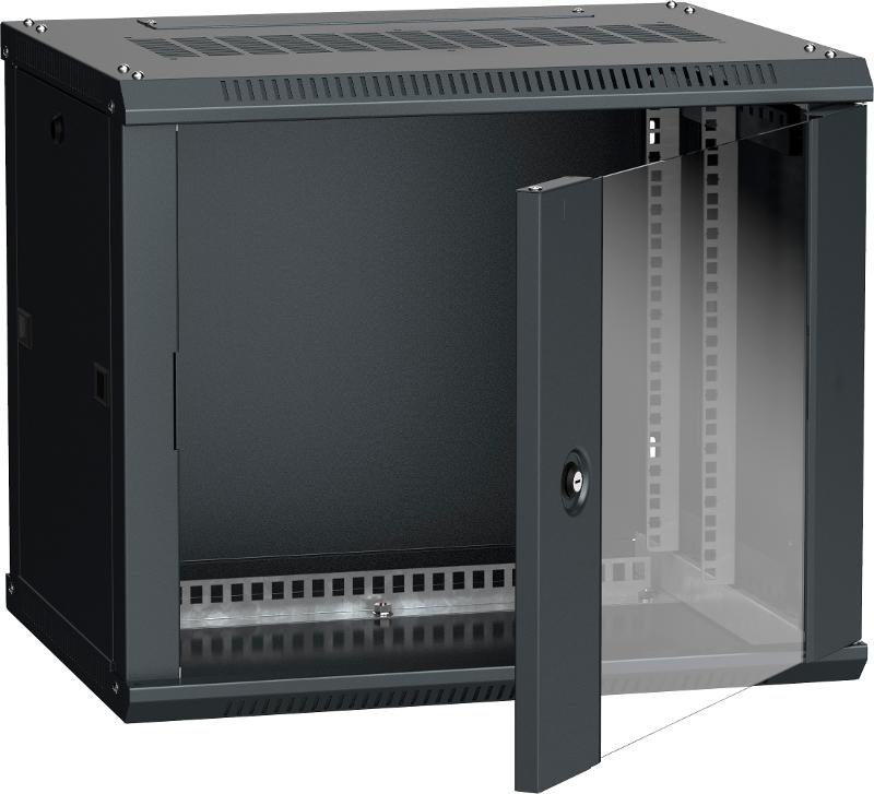 Шкаф LINEA W 6U 600x450 мм дверь стекло, RAL9005