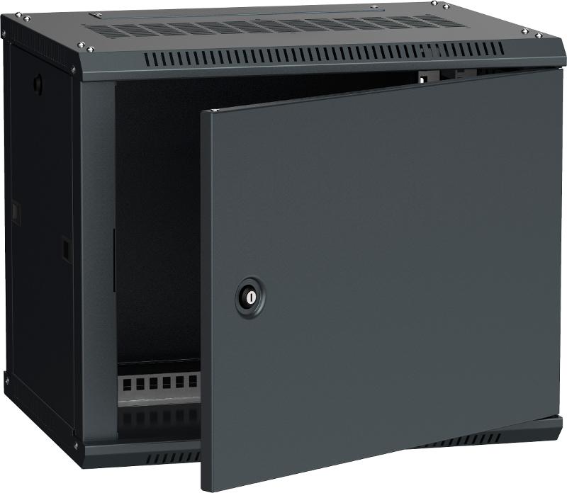 Шкаф LINEA W 9U 600x450 мм дверь металл, RAL9005