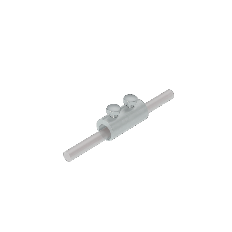 Двухболтовой сквозной соединитель прутка Ø 5-8 мм INOX304