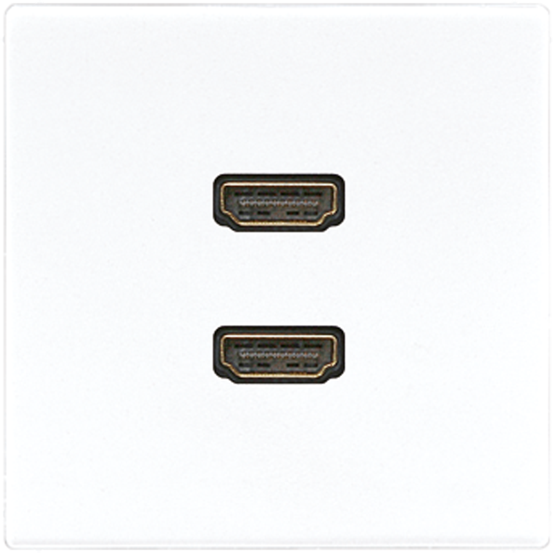 РОЗЕТКА HDMI 2-АЯ (РАЗЪЕМ), ЦВЕТ БЕЛЫЙ, LS990, JUNG
