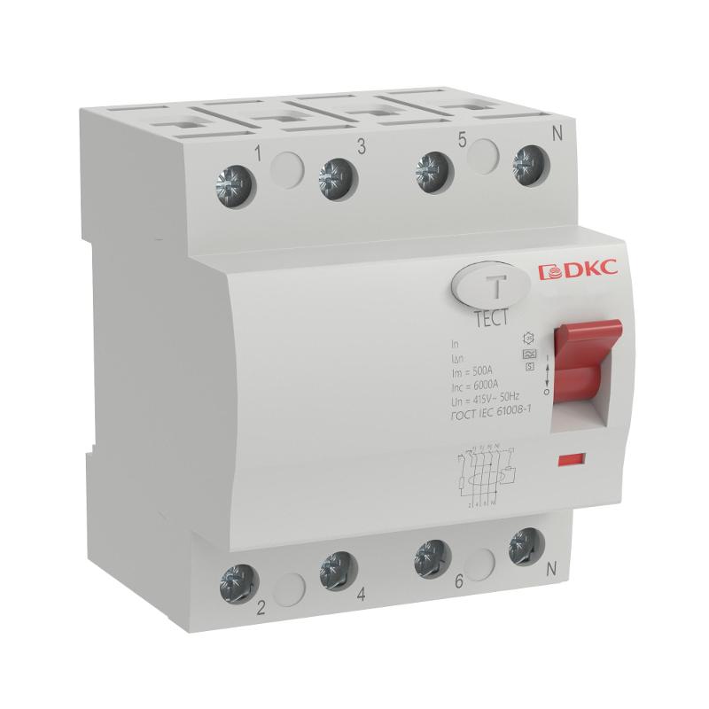 Селективное устройство защитного отключения УЗО ВДТ YON MAX MDL100, 4P, 100mA, 80A, type A-S