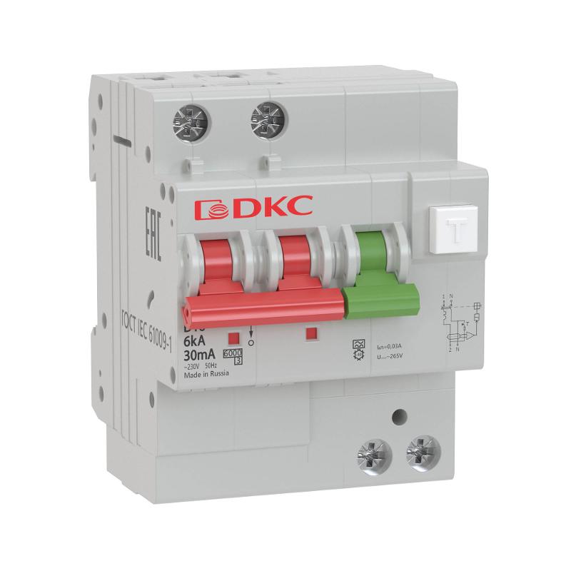 Выключатель автоматический дифференциального тока YON MDV63-23C32-A (2п, 100mA) 6kA