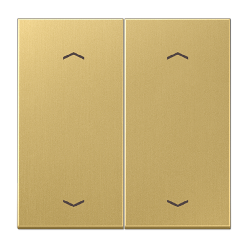 Клавиша для KNX кнопки, 2 группы, с символами "стрелки"; металл; латунь Classic
