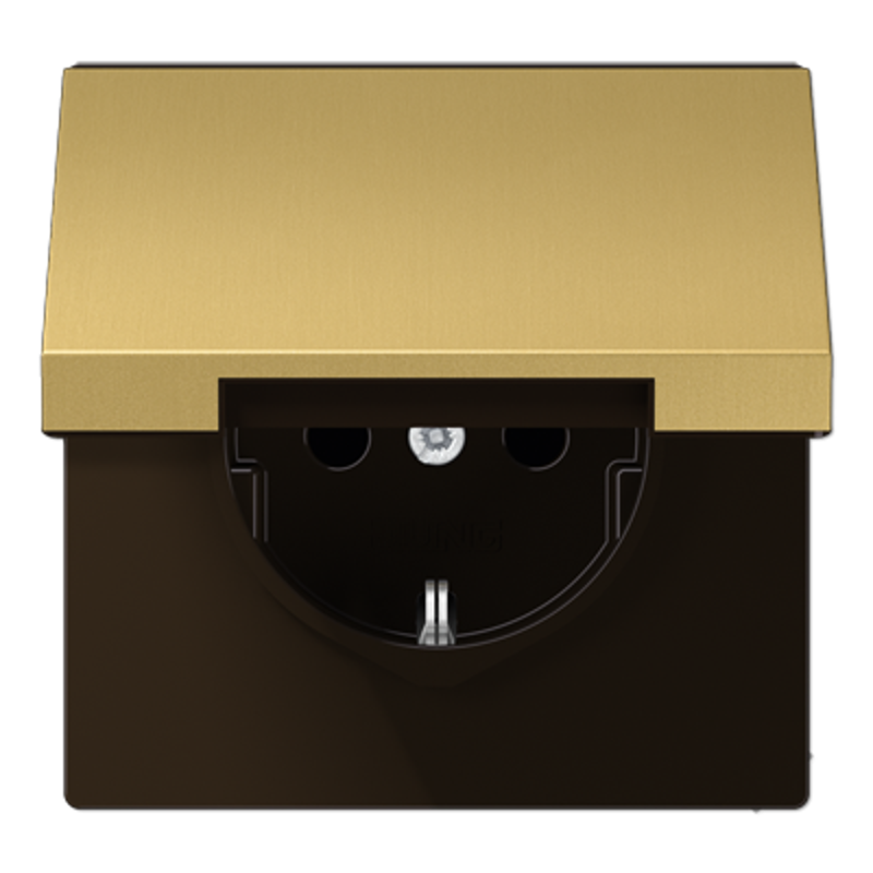 Штепсельная розетка SCHUKO 16A 250V~ с крышкой, защитой от детей