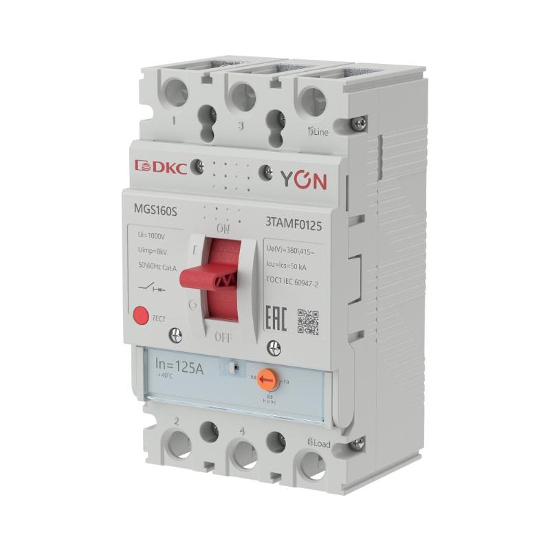 Авт. выкл. YON MGS160S 3P 100-125A 50kA