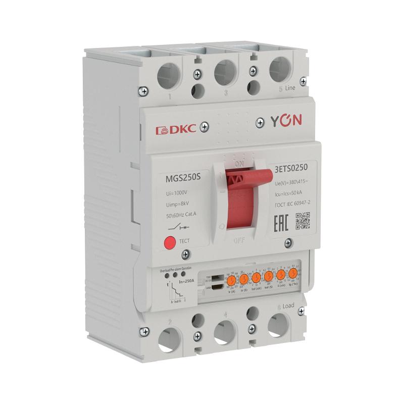 Авт. выкл. YON MGS250S 3P 100-250A 50kA с электронным расцепителем ETS