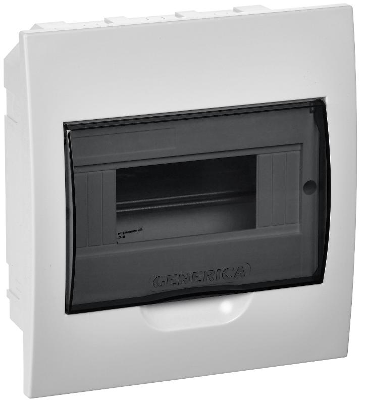 Бокс ЩРВ-П-8 модулей встраиваемый пластик IP41 (222х208х92мм)