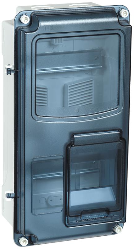 Корпус пластиковый навесной ЩУРн-П 1/8 IP66 PC (400х218х109мм)
