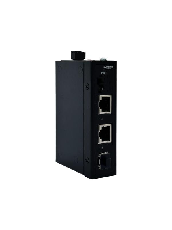 Неуправляемый промышленный коммутатор Ethernet, 2x10/100/1000BaseT, 1x100/1000BaseX SFP