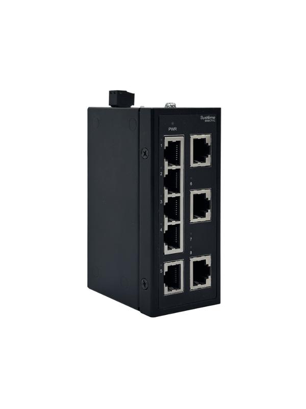 Неуправляемый промышленный коммутатор Ethernet, 8x10/100/1000BaseT