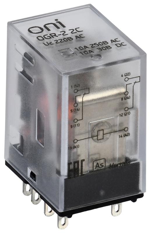 Реле общ. назнач. OGR-2 2C 220В AC ONI