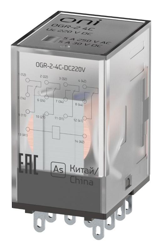 Реле общего назначения OGR-2 4C 220В DC