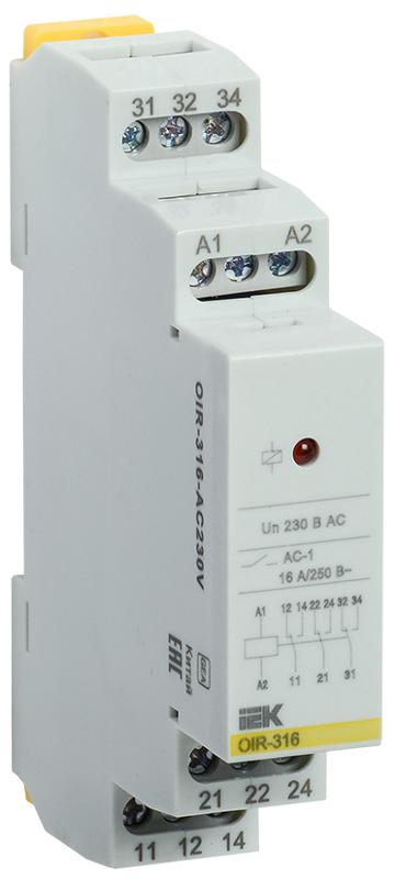 Промежут. реле.OIR 3 конт (16А). 230 В AC