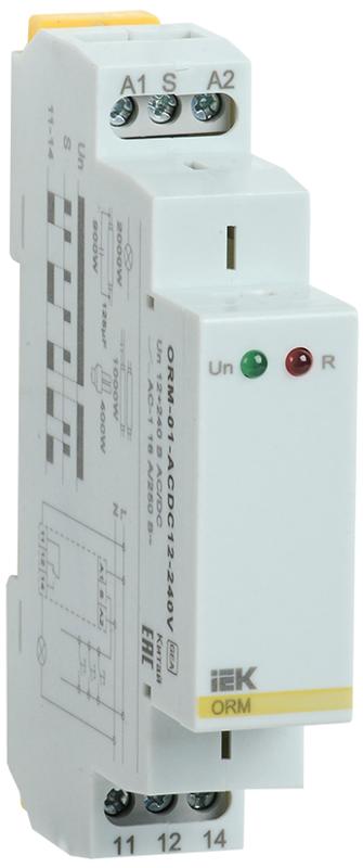 Импульсное реле ORM. 1 конт. 12-240 В AC/DC