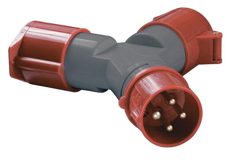 Адаптер двухлучевой TS1012-214 3Р+РЕ 16А 380В IP44