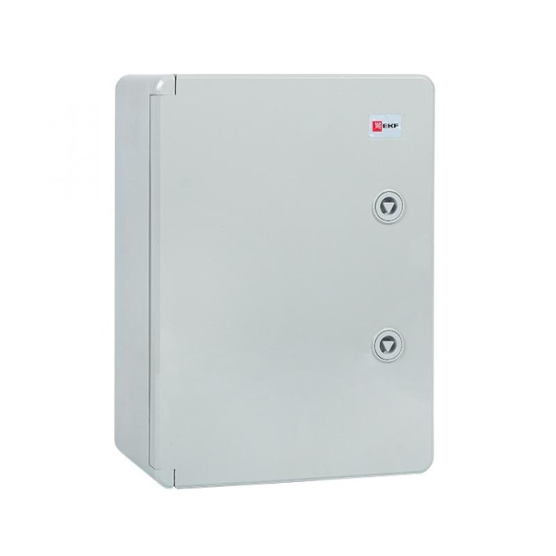 Бокс пластиковый с монтажной платой (ВхШхГ) 400х300х220мм IP65 PROxima