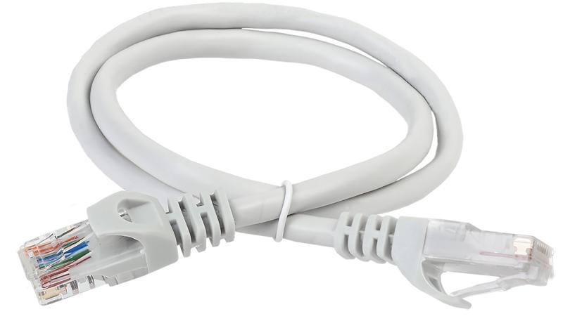 Коммутационный шнур (патч-корд), кат.6 UTP, LSZH, 2м, серый