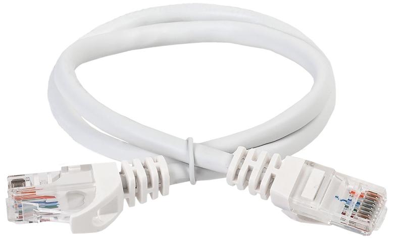 Шнур коммутационный кат.5Е UTP 3м белый