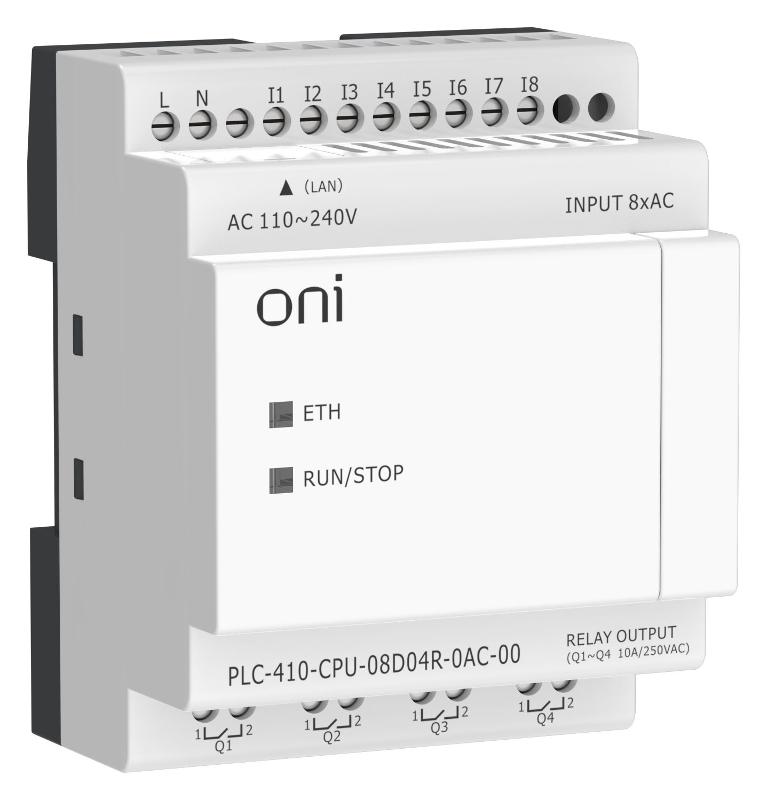 ПЛК 410 Модуль ЦПУ 8 DI 4 RO 220В AC Ethernet