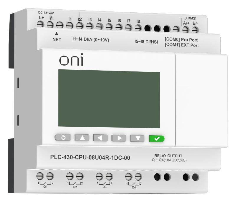 ПЛК 430 Модуль ЦПУ 4 DI 4 UI 4 RO 24В DC EP с экраном