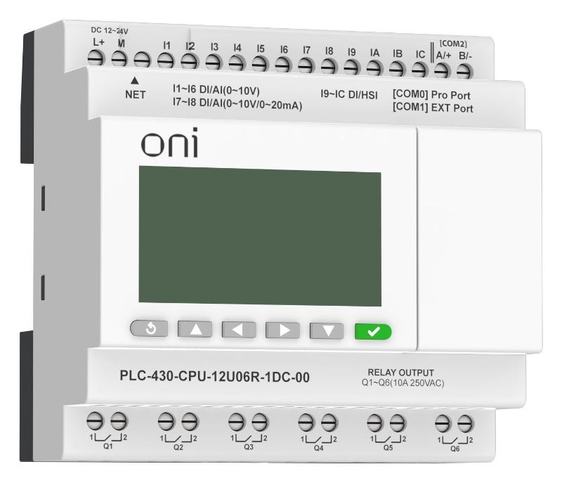 ПЛК 430 Модуль ЦПУ 4 DI 8 UI 6 RO 24В DC EP с экраном