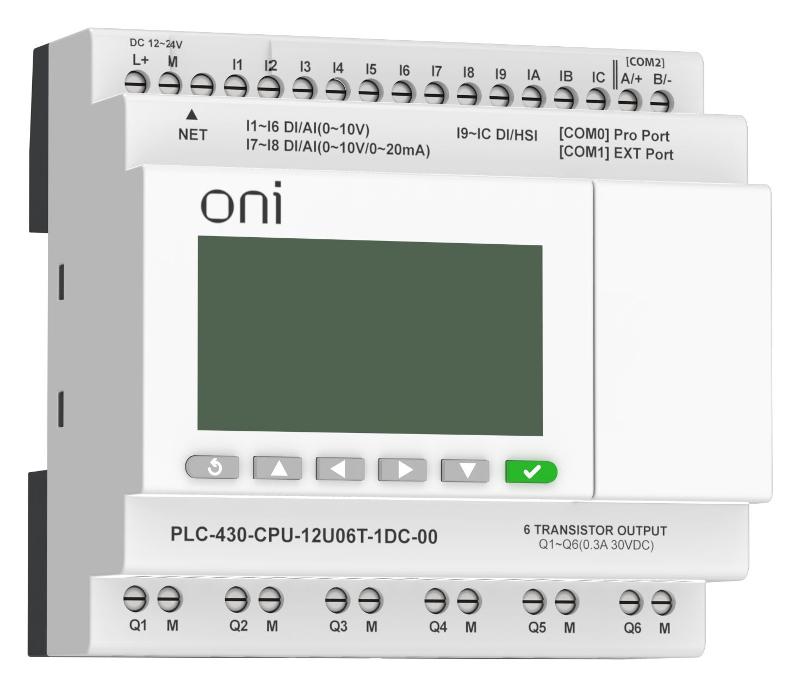 ПЛК 430 Модуль ЦПУ 4 DI 8 UI 6 TO 24В DC EP с экраном