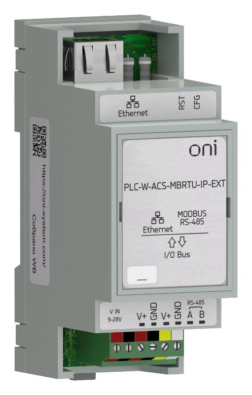 ПЛК W. Преобр. инт. Modbus RTU в Ethernet подкл. мод.