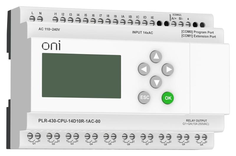 ПЛК 430 Модуль ЦПУ 14 DI 10 RO 220В AC с экраном