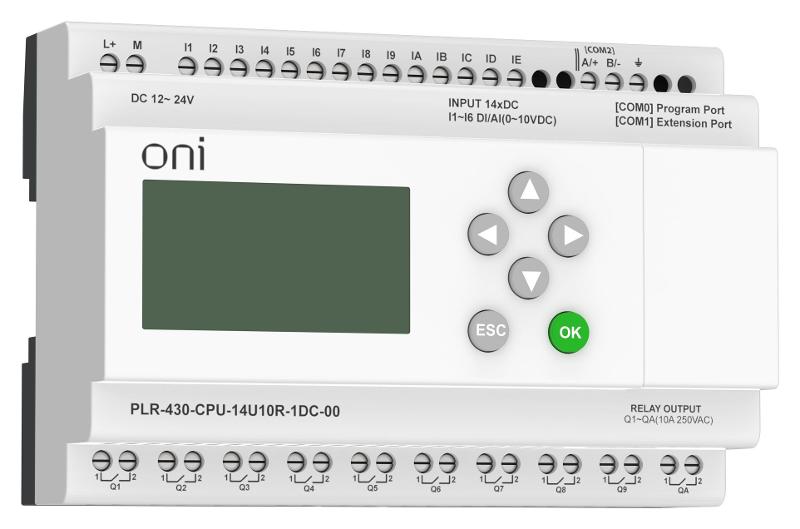 ПЛК 430 Модуль ЦПУ 8 DI 6 UI 10 RO 24В DC с экраном