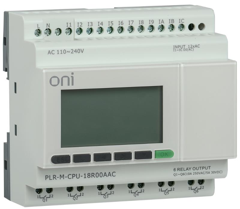 Микро ПЛК PLR-M. CPU DI12/DO06(R) 220В AC