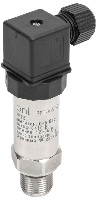 Преобр. давл. PPT20 0,5% 0-6Бар 0-10В M20 DIN43650
