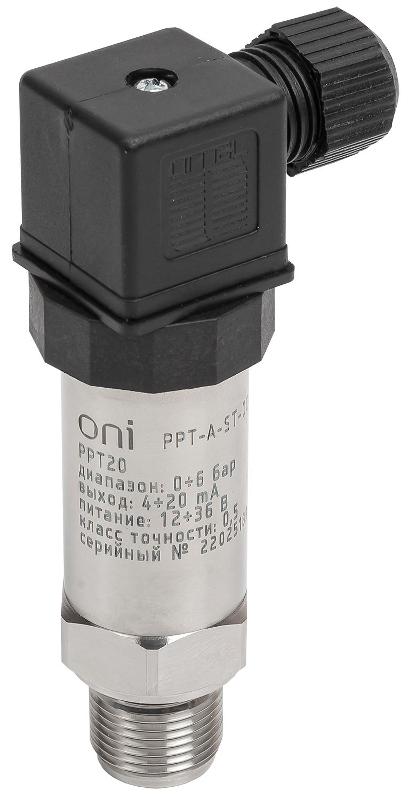 Преобр. давл. PPT20 0,5% 0-6Бар 4-20мА M20 DIN43650