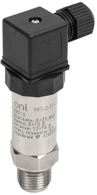 Преобр. давл. PPT10 0,5% 0-25Бар 0-10В G1/2 DIN43650