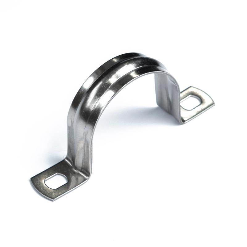 Скоба металлическая двухлапковая СМД(INOX) d31-32 мм (10шт/200шт уп/кор)