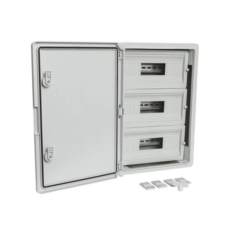 Корпус пластиковый распределительный ЩРН-45 IP65 серая дверь 500х350х190