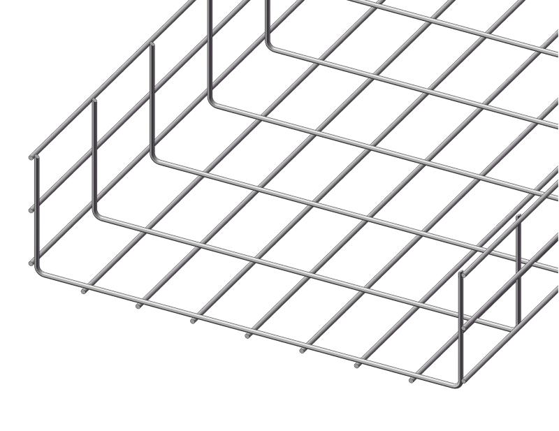Лоток проволочный 600х100х3000 (4,0 мм)