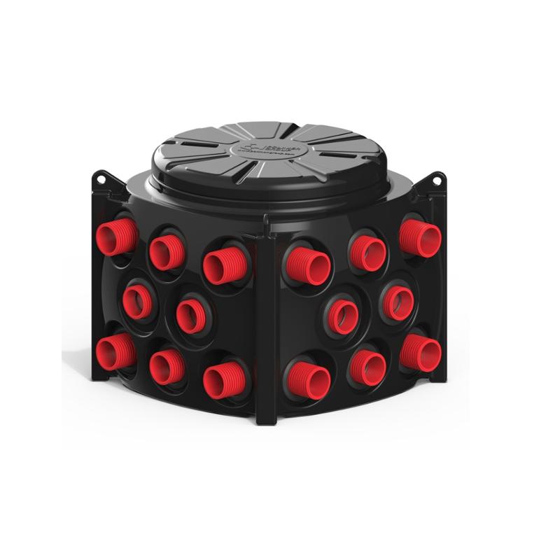 Пластиковый колодец КН-1000 H1300 с крышкой D780 мм