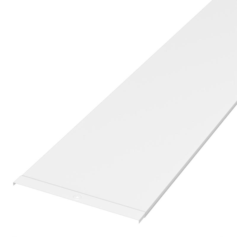 Крышка лотка 300х3000 RAL 9003 (12 м/уп)