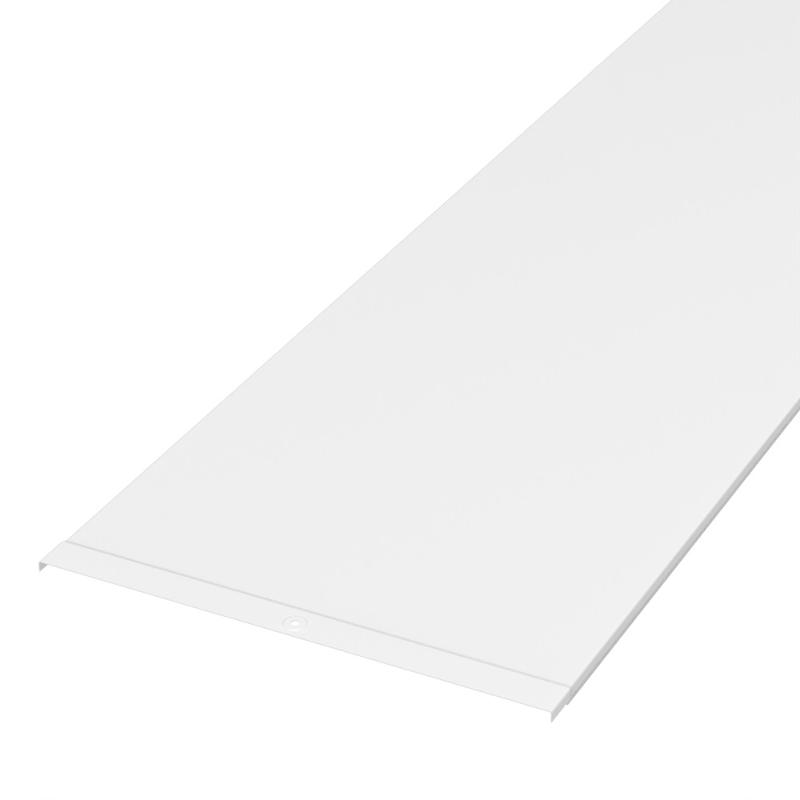 Крышка лотка 400х3000 RAL 9003 (12 м/уп)