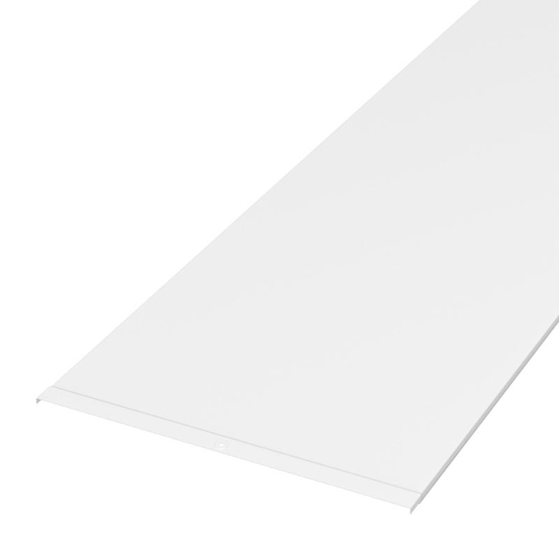 Крышка лотка 500х3000 RAL 9003 (6 м/уп)