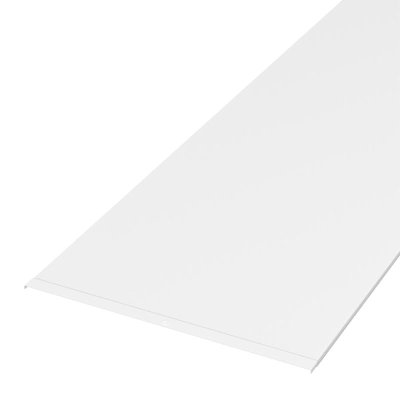 Крышка лотка 600х3000 RAL 9003 (6 м/уп)