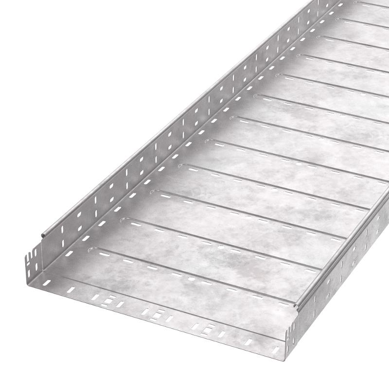Лоток перфорированный Профи HDZ 500х80x3000 (1,0 мм) (6 м/уп)