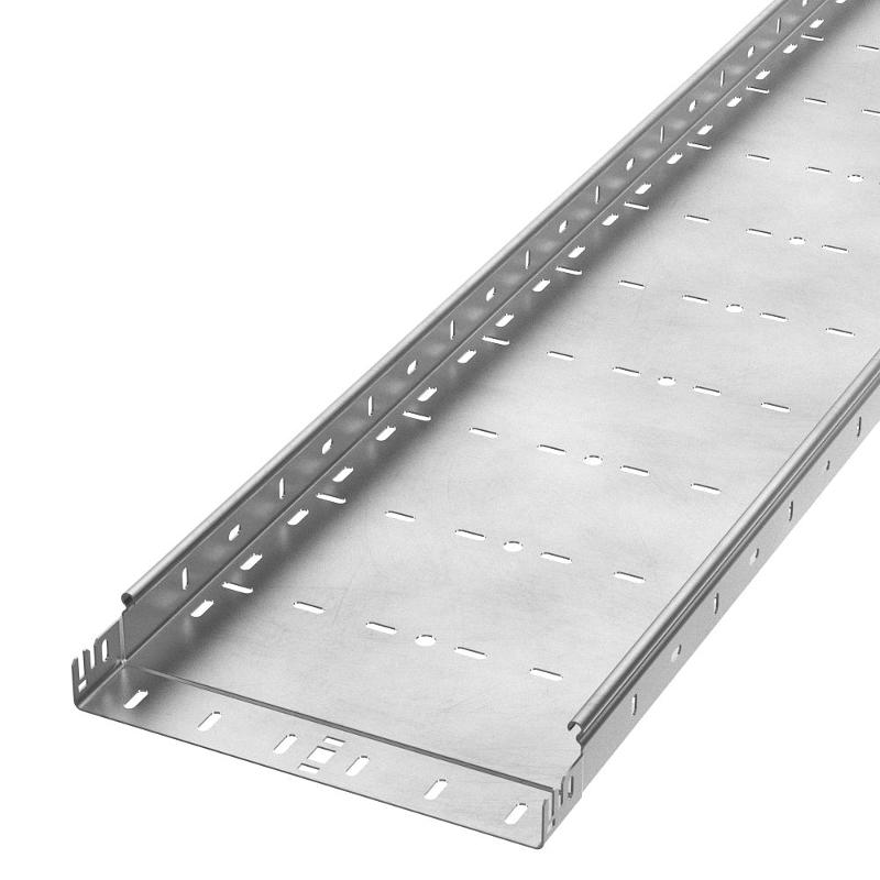Лоток перфорированный Профи INOX (AISI 304) 300х50x6000 (1,5 мм) (12 м/уп)