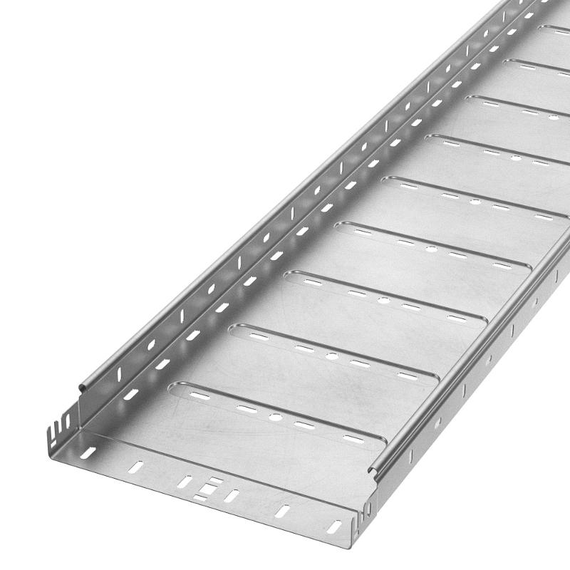 Лоток перфорированный Профи INOX (AISI 304) 300х50x6000 (1,0 мм) (12 м/уп)