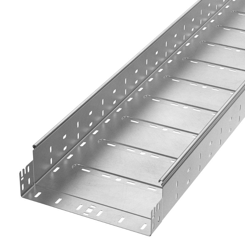 Лоток перфорированный Профи INOX (AISI 304) 300х100x3000 (1,2 мм) (6 м/уп)