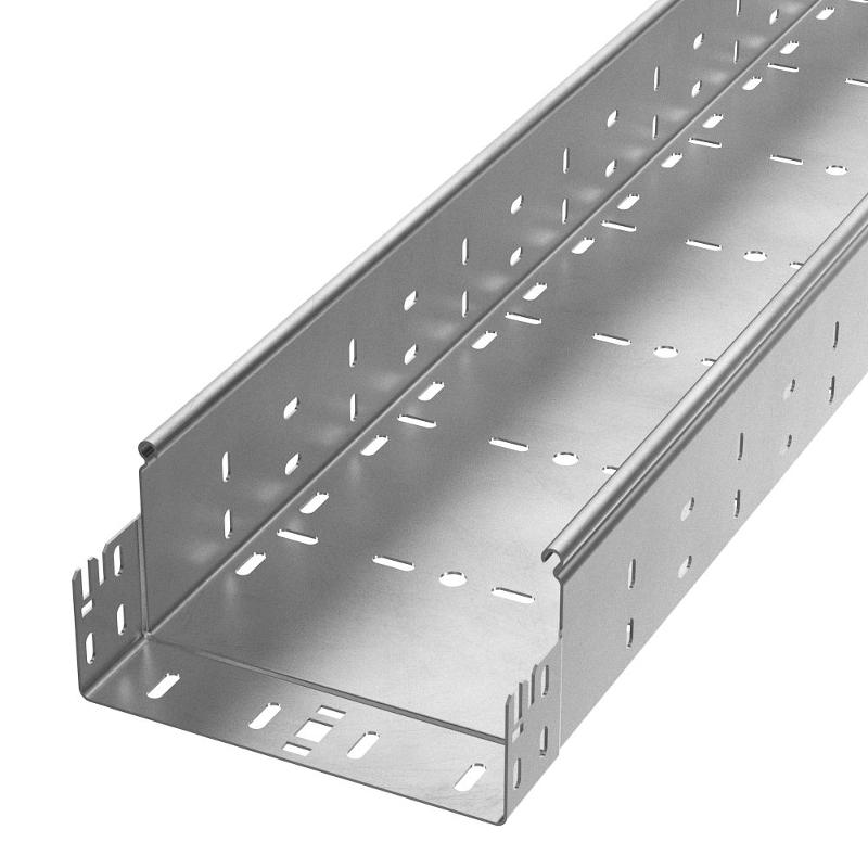 Лоток перфорированный Профи INOX (AISI 304) 200х100x6000 (1,2 мм) (12 м/уп)