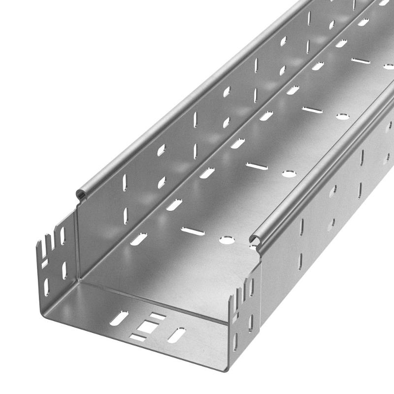Лоток перфорированный Профи INOX (AISI 304) 150х80x6000 (2,0 мм) (12 м/уп)