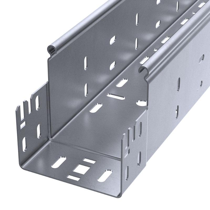 Лоток перфорированный Профи INOX (AISI 316) 100х100x3000 (2,0 мм) (6 м/уп)