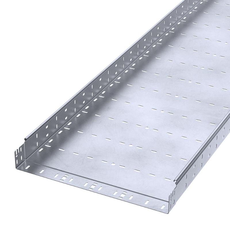 Лоток перфорированный Профи INOX (AISI 316) 500х80x3000 (2,0 мм) (6 м/уп)